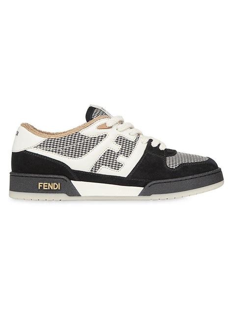 fendi high tech jacquard & leather sneaker|Men's Designer Fendi Match .